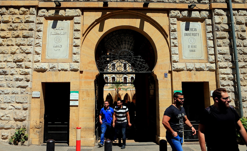 ستعلق الجامعة الأميركية الأنشطة التعليمية والامتحانات حضورياً (هيثم الموسوي)