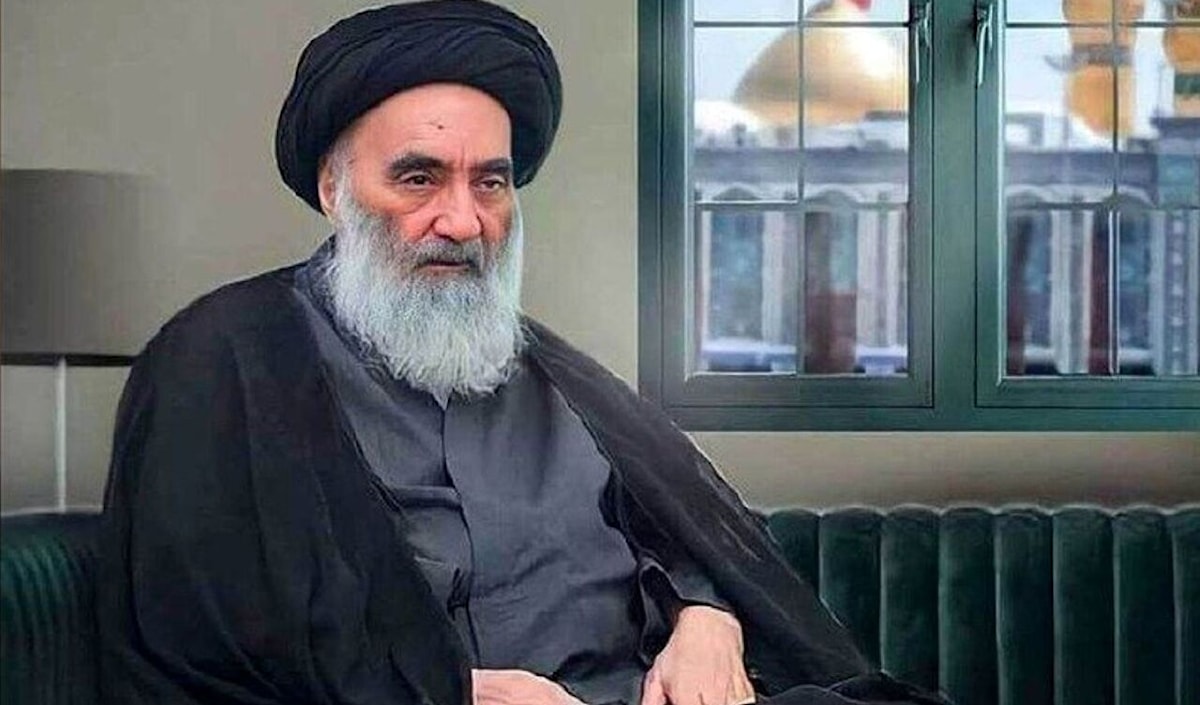 المرجع الديني الأعلى في العراق السيد علي السيستاني (من الويب)