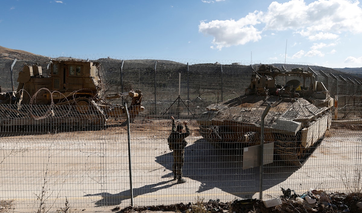 شوهِد تحرّك لآليات ثقيلة تابعة للاحتلال في الجولان المحتل (أ ف ب)