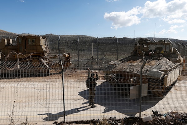 شوهِد تحرّك لآليات ثقيلة تابعة للاحتلال في الجولان المحتل (أ ف ب)