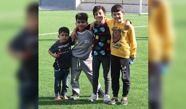 37 عائلة يبلغ عدد أفرادها نحو 180 شخصاً في ملعب النجمة (محمد موسى)