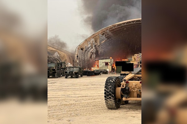 استهدفت إيران نظام الدفاع الجوي الأميركي «باتريوت» في الإمارات (من الويب)