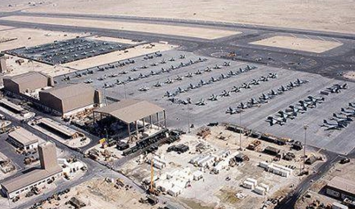 قاعدة العديد الأميركية في قطر (من الويب)