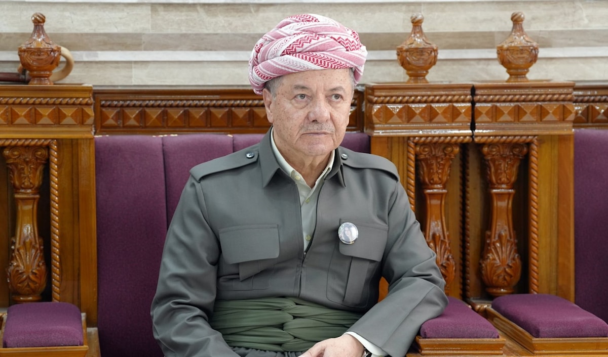 أعرب بارزاني عن أسفه «الشديد» إزاء ما تشهده المنطقة حالياً من «صراعات وتوترات كبيرة». (من الويب)