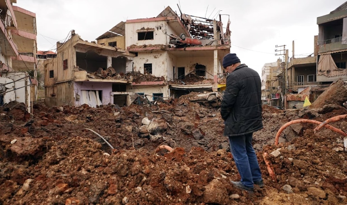 الأضرار التي خلّفها العدوان الإسرائيلي على بلدة النبي شيت البقاعية (مروان بو حيدر)