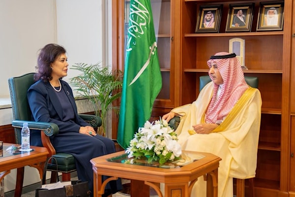 السفيرة العراقية في الرياض بعد استدعائها من قبل الخارجية السعودية (من الويب)