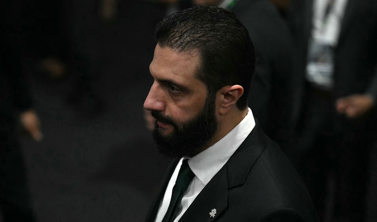 الشرع إلى الرياض (أ ف ب)