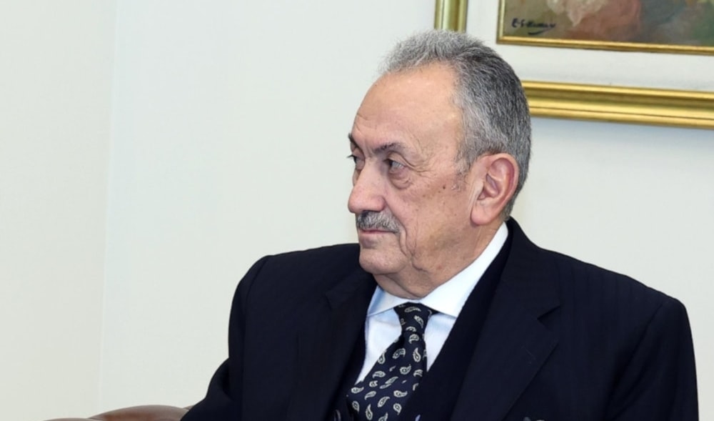 السفير اللبناني سيمون كرم في القصر الجمهوري (القصر الجمهوري)