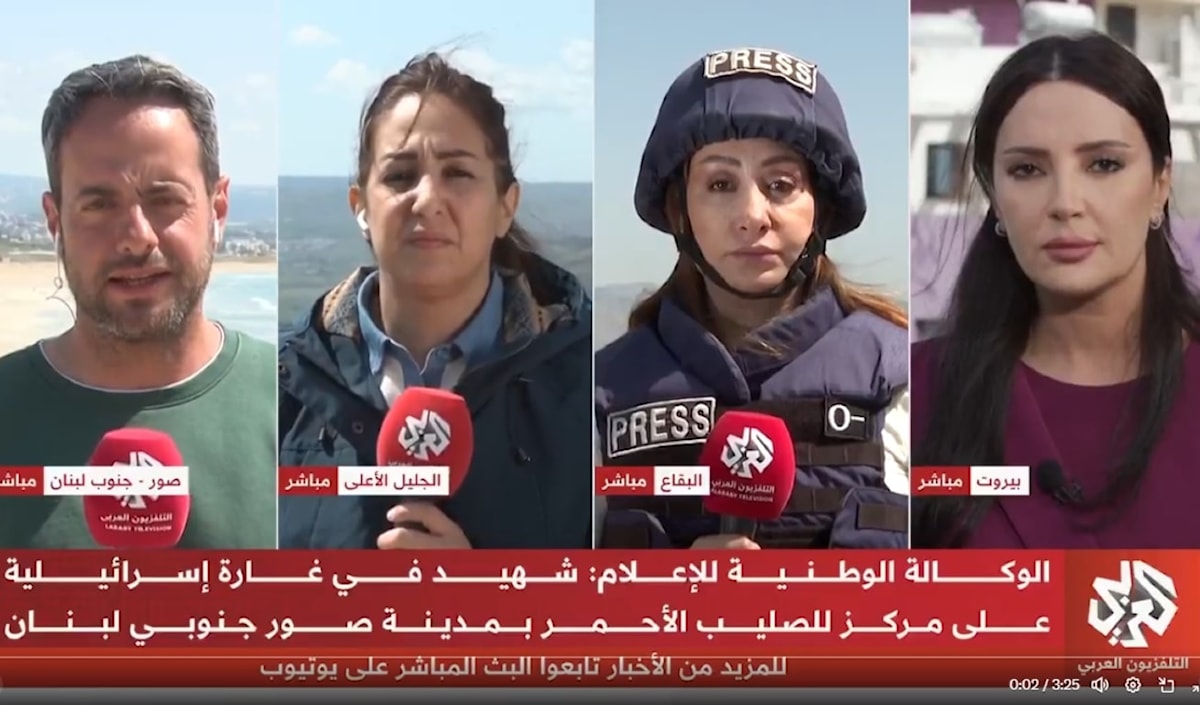 وزع «التلفزيون العربي» مراسليه على مختلف المناطق اللبنانية
