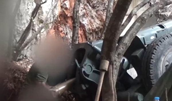 صورة من مقطع فيديو نشره الإعلام الحربي عن استخدام مدفعية في استهداف جيش الاحتلال (الإعلام الحربي)