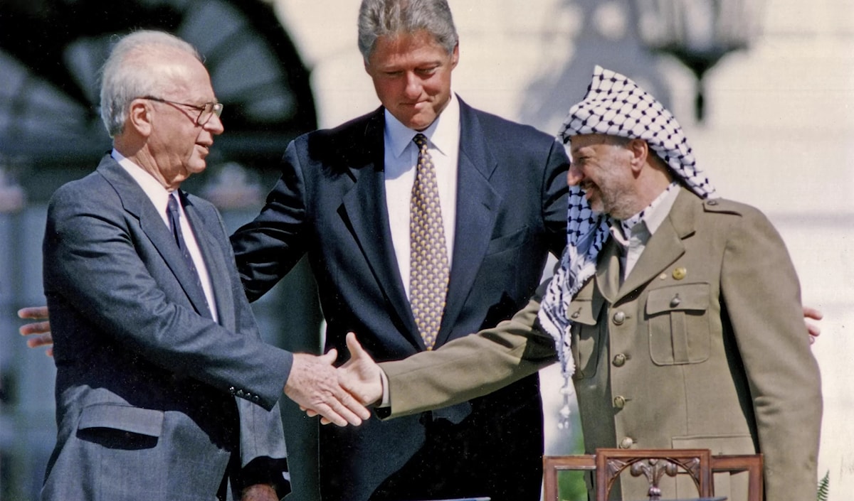 وُقعت الاتفاقية في العاصمة النرويجية أوسلو بتاريخ 13 أيلول 1993 (من الويب)