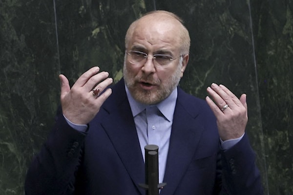 رئيس البرلمان الإيراني محمد باقر قاليباف. (من الويب)