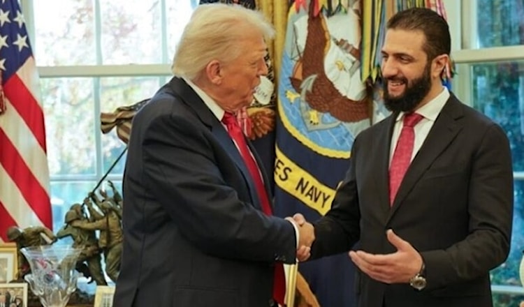 أكد الشرع أهمية تغليب الحلول الدبلوماسية ‏والحوار لمعالجة الأزمات بما يعزز الأمن الإقليمي (من الويب)