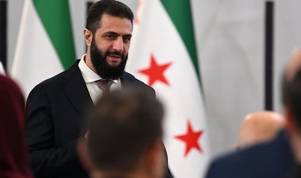 قال الشرع إن ملفّ ترسيم الحدود مع لبنان ليس أولوية في الوقت الراهن (أ ف ب)