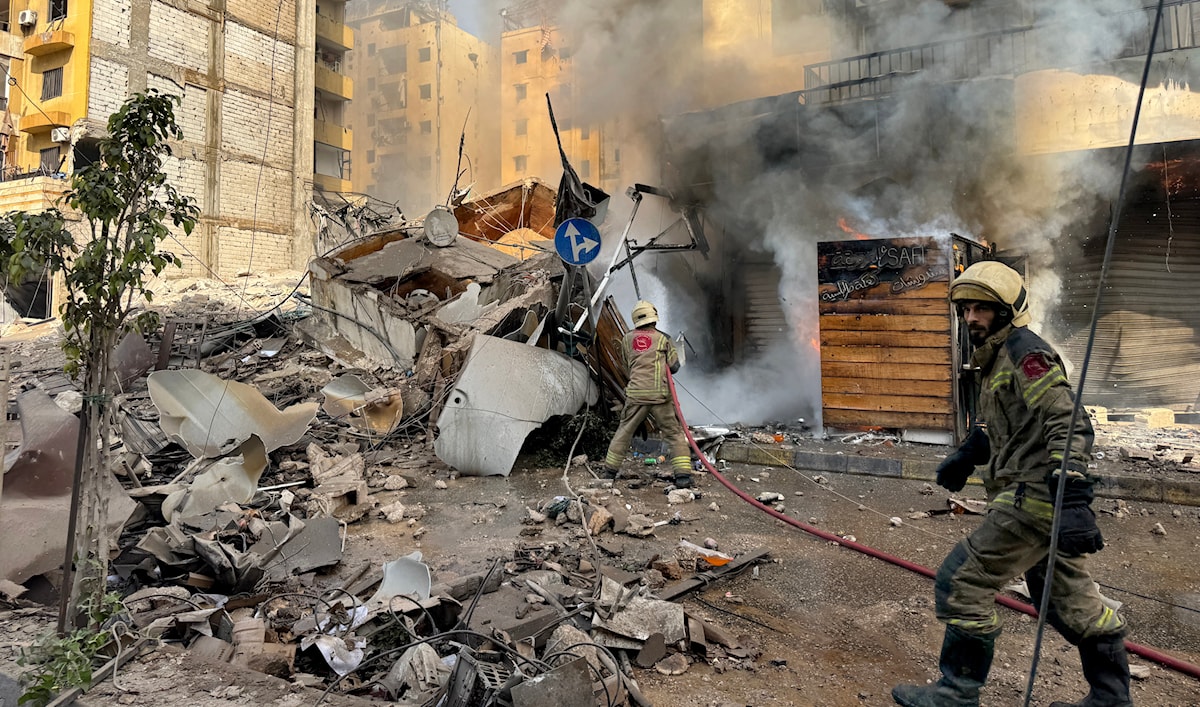 الضاحية الجنوبية بعد إحدى جولات القصف الإسرائيلي المعادي (هيثم الموسوي)