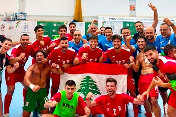 في منافسات الرجال، حققَ المنتخب اللبناني فوزاً لافتاً على نظيره الجورجي بنتيجة 2-1.