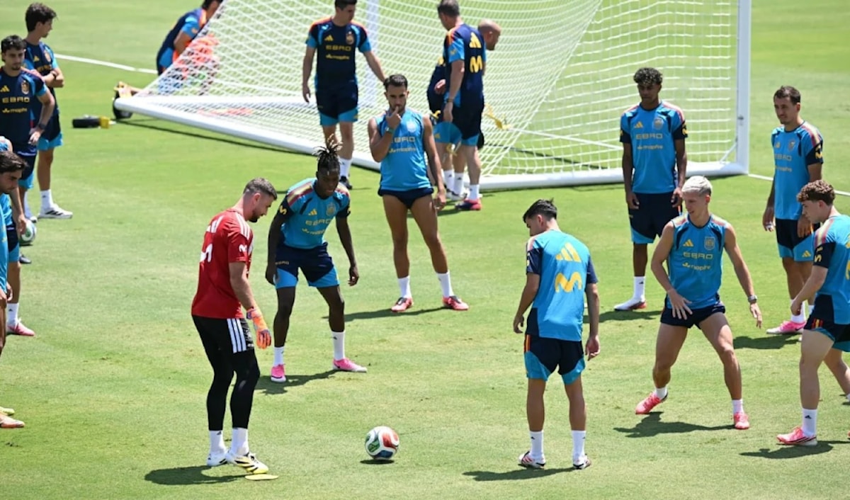 يدخل المنتخب الإسباني ملعب «سوفي ستاديوم» في لوس أنجلوس بثقةٍ كبيرة.