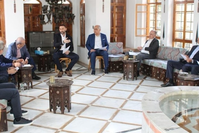 «اللقاء الديمقراطي» يجتمع برئاسة النائب تيمور جنبلاط (الوكالة الوطنية)