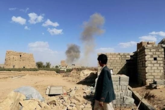 صنعاء تفنّد تنصّل السعودية من قصف مطار صنعاء (من الويب)