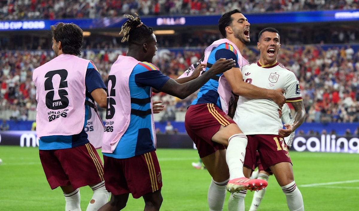 بلغَ منتخب إسبانيا نهائي كأس العالم للمرة الثانية في تاريخه، بعدما تُوِّجَ باللقب في ظهوره الأول عام 2010.