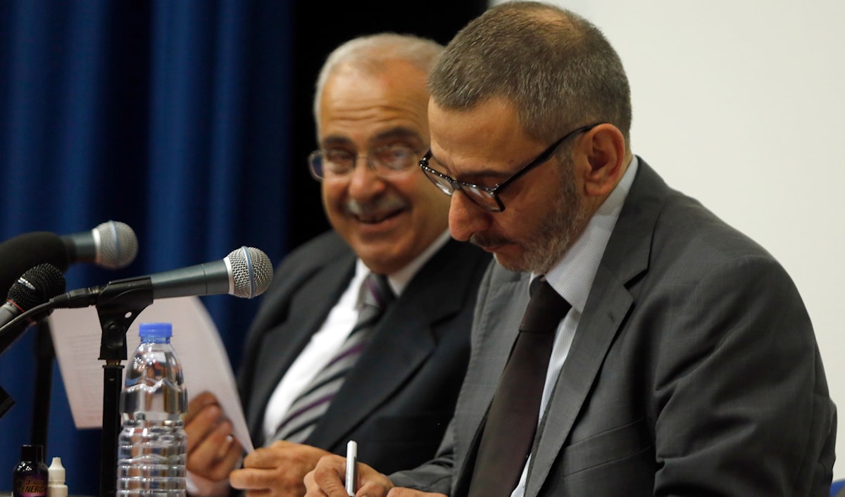 زياد الرحباني والباحث كمال حمدان (هيثم الموسوي)
