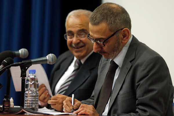 زياد الرحباني والباحث كمال حمدان (هيثم الموسوي)