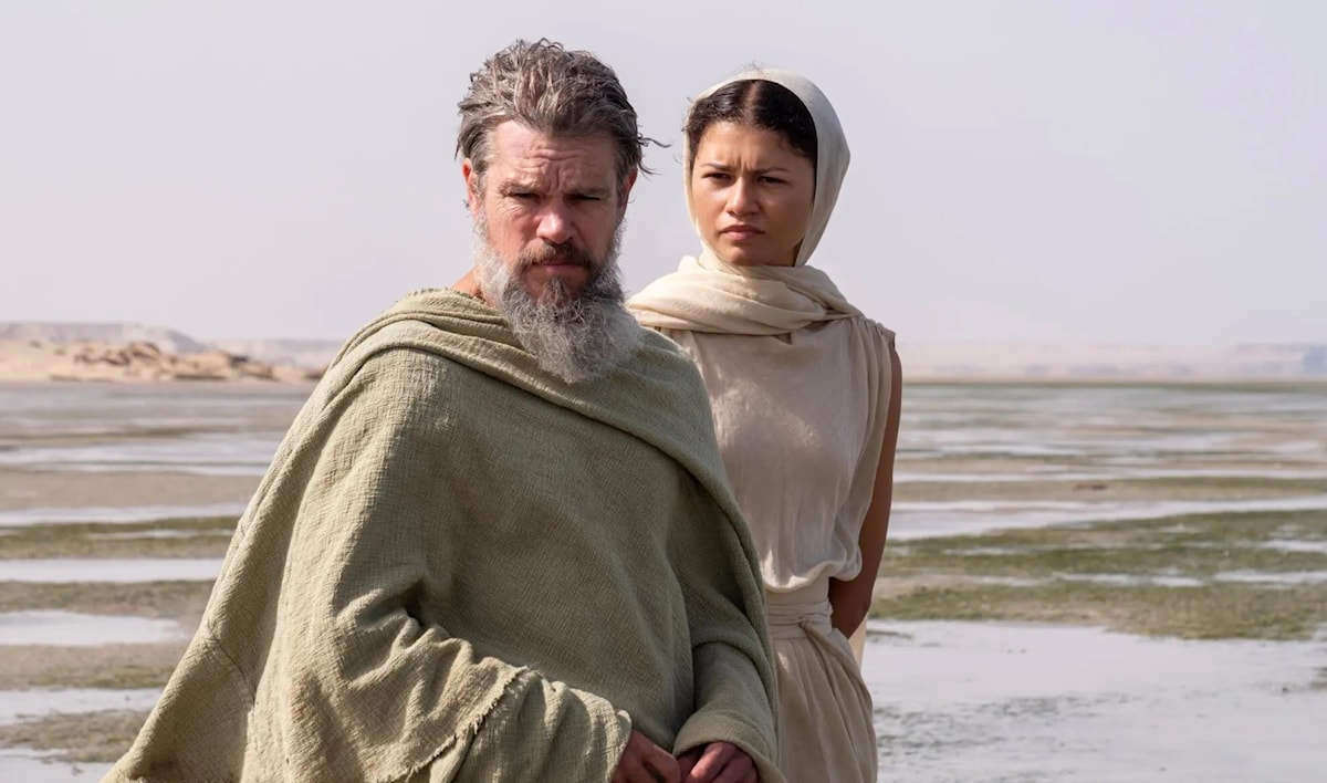 زندايا ومات دايمون في مشهد من الفيلم