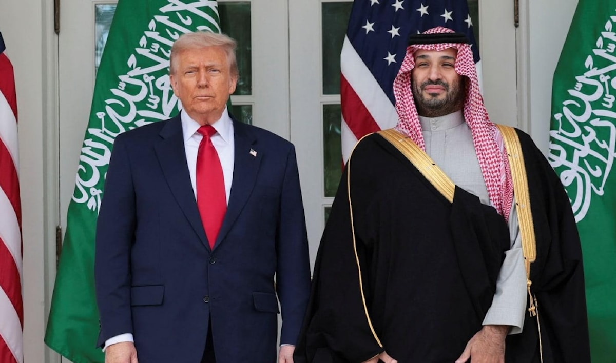ترامب ومحمد بن سلمان خلال زيارة ولي العهد السعودي إلى البيت الأبيض (أرشيف)