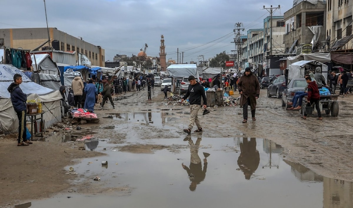 الغزيون يستعدون لتمضية شتاء آخر بلا مأوى (من الويب)