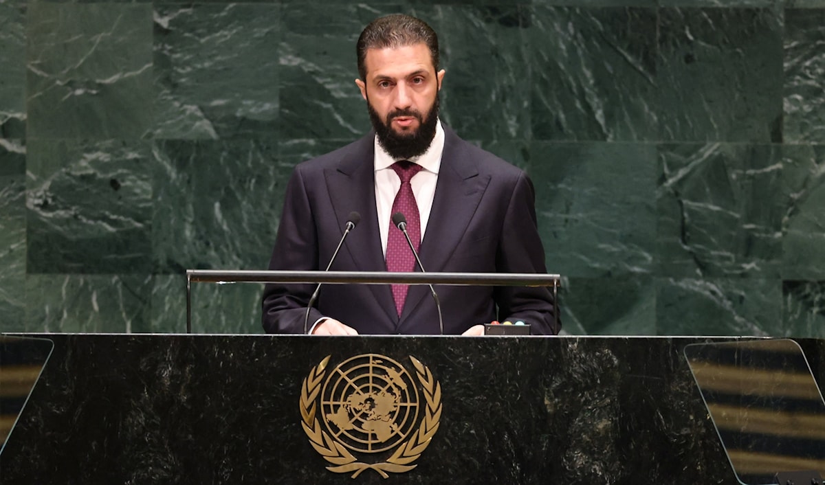 أعاد تصريح الشرع إلى الأذهان تصريحاً مماثلاً للمندوب السوري السابق في الأمم المتحدة بشار الجعفري (من الويب)
