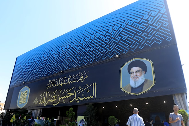 مرقد السيد حسن نصر الله من الخارج (هيثم الموسوي)