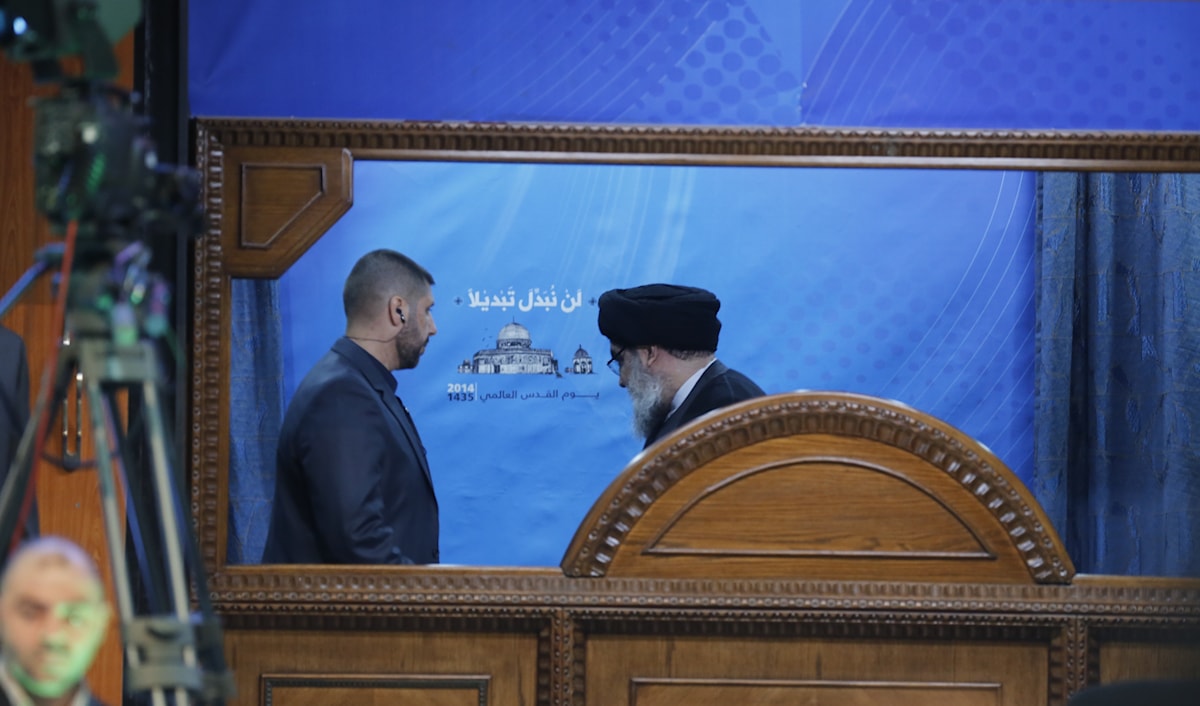 الشهيد السيد حسن نصر الله في إحياء يوم القدس (هيثم الموسوي)
