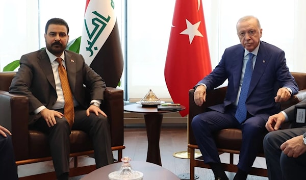 إردوغان والزيدي خلال اجتماعهما في نيويورك (من الويب)
