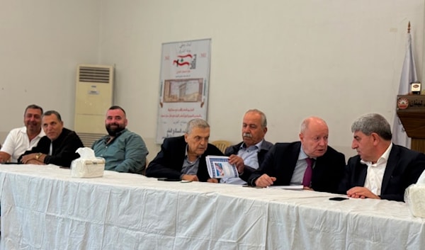 المؤتمر الصحافي المشترك في مقر الاتحاد العمالي العام (من الويب)